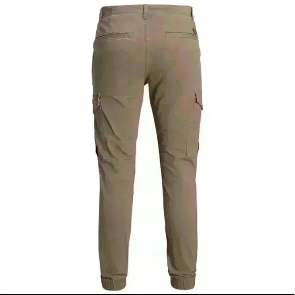 Jack&Jones Beige Military Slim fit Cargo, low rise,tight cuff, preppy 31x30 -NWT - Picture 3 of 6